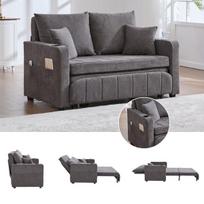 Ištraukiamas sofa-lova, audinys, USB, 280kg, 139x83x58cm