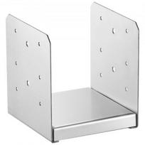 Stulpo pagrindas, reguliuojamas nerūdijančio plieno stulpo tvirtinimo laikiklis, 149x143x160 mm, sidabrinis, atrama