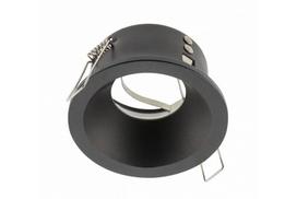 Taškinio šviestuvo korpusas Elva, IP54, Ø85x45 mm, juodas