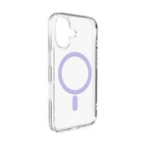 Puro Lite Mag TPU+PC Dėklas, suderinamas su MagSafe, skirtas iPhone 17 - Skaidrus su rožiniu žiedu