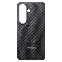 Samsung Carbon Magnet Case, skirtas Samsung Galaxy S26, suderinamas su MagSafe - pilkas