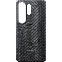 Samsung Carbon Magnet Case, skirtas Samsung Galaxy S26 Ultra, suderinamas su MagSafe - pilkas