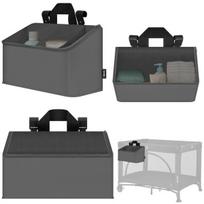 Vaikiškos lovytės šoninis organizatorius Lionelo Sidepocket Medium Grey