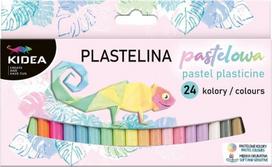 Plastilinas 24 spalvų pastelė KIDEA - DERFORM