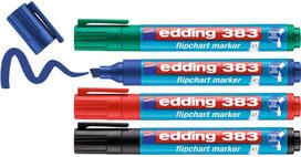 Edding E-383 žymekliai flipchartams, 1-5 mm, 4 vnt., spalvų miksas