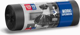 Šiukšlių maišai Anna Zaradna Super Strong, 120 l, 10 vnt.