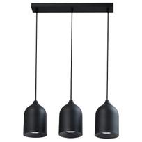 Šviestuvas lubų Light Prestige Nilo, GU10, 3 x 8 W, juoda sp.