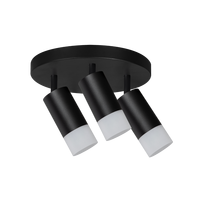 Šviestuvas lubų Light Prestige Sonaya, GU10, 3 x 8 W, balta sp./juoda sp.