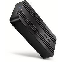 Axagon External aluminum enclosure EEM2-40G USB4 Gen 3x2 M.2 NVMe SSD 40Gbps, passive cooling, USB-C cable, silicone sleeve EEM2-40G