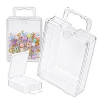 Plastikinė dėžutė su dvigubu užsegimu - 63.5x48x21mm - Rakinamas konteineris - Organizatorius