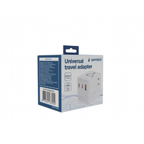Maitinimo adapteris Gembird TPA-1A2C20-01-W su USB įkrovimo jungtimi