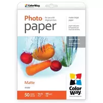 ColorWay Matte Photo Paper | 190 g/m² | 10x15