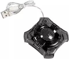 Šakotuvas Esperanza 4 jungtys EA150K USB2.0 STAR, juodas