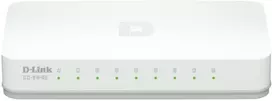Šakotuvas D-Link GO-SW-8E/E tinklo komutatorius Ne-valdomas Fast Ethernet (10/100) Balta