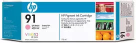 Hewlett Packard (HP) HP 91 775 ml šviesiai rausvai rausvo „DesignJet“ pigmentinio rašalo kasetė