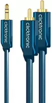 Clicktronic MP3 Adapterio kabelis 70469 3,5 mm kištukas (3 kontaktų, stereo), 2 RCA kištukai (garso kairėje / dešinėje), 5 m