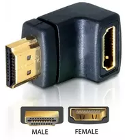 Delock Adapteris HDMI Stecker > HDMI Buchse 90° unten