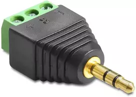 Delock adapterio lizdo kištukas 3,5 mm > gnybtų blokas 3 kontaktų