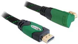 Delock kabelis HDMI A kištukas > HDMI A kištukas kampinis 4K 2 m