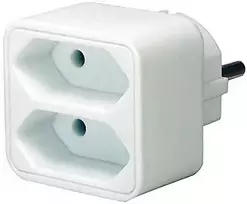 Maitinimo lizdas, 2xIEC 60906-1 lizdas, 1x CEE 7/7 jungtis Brennenstuhl balta / GT-469