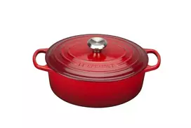 Puodas LeCreuset Signature 29 cm, raudonas