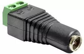 Delock Adapteris DC 2,1 x 5,5 mm lizdas > Gnybtų bloko 2 kontaktas