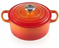Virtuvės Indai - Le Creuset Signature Keptuvė 20cm Apvalus Ketaus Raudona