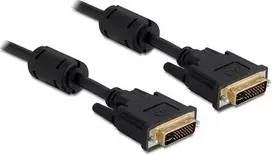 Delock Cable DVI 24+5 vyriškas > DVI 24+5 kišas 1 m juodas