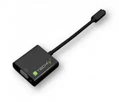 Techly IDATA HDMI-VGA5 kabelių sąsaja / invertavimo adapteris HDMI D VGA Juoda