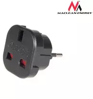MACLEAN MCE72 Maclean MCE72 Plug Adapteris UK to EU juodas