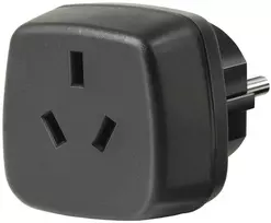 Kelionių adapteris leidžia sujungti AU / Azijos įrenginius į ES lizdus Brennenstuhl juoda / GT-481