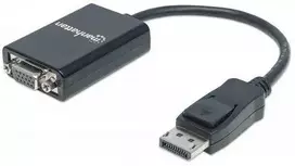 StarTech Manhattan 151962 kabelių sąsaja / invertavimo adapteris DisplayPort VGA (D-Sub) Juoda