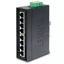 Šakotuvas Planet IP30 plono tipo 8 prievadų pramoninis valdomas Gigabito eterneto jungiklis (nuo -10 iki 60 laipsnių C)