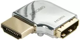 Adapteris - LINDY CROMO HDMI M į F 90 laipsnių dešinės pusės kampas auksu padengtas