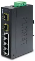 Šakotuvas PLANET IGS-620TF tinklo komutatorius Ne-valdomas Gigabit Ethernet (10/100/1000) Mėlyna