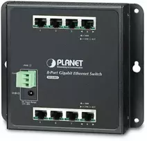 Šakotuvas PLANET WGS-803 tinklo komutatorius Ne-valdomas L2 Gigabit Ethernet (10/100/1000) Juoda