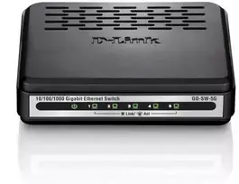 Šakotuvas D-Link GO-SW-5G tinklo komutatorius Ne-valdomas Juoda