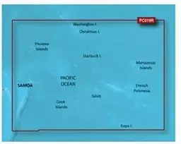 Garmin Polinezijos pakrančių žemėlapiai BlueChart g3 Vision | VPC019R | microSD™/SD™