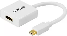 Adapteris DELTACO mini DisplayPort - HDMI, baltas / DP-HDMI2