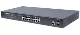 Šakotuvas Intellinet 561198 Gigabito komutatorius 16x RJ45 PoE+, 2x SFP lizdas