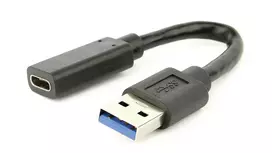 GEMBIRD A-USB3-AMCF-01 Gembird USB 3.1 AM į Type-C moterišką adapterio laidą, 10 cm, juodas
