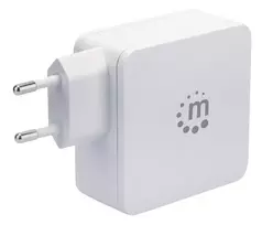 Manhattan kroviklis USB-C 5-20V iki 45W, USB-A 5V iki 2.4A baltas