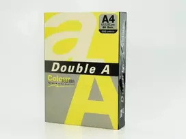 Spalvotas popierius Double A, 80g, A4, 500 lapų, Rainbow 5, 5 spalvų