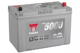 YUASA YBX5335 Sidabrinis 100Ah 830A (EN) akumuliatorius