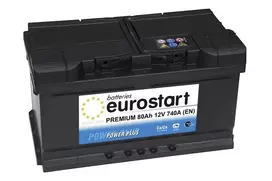 EUROSTART PREMIUM 58035 (580406074) 80Ah akumuliatorius