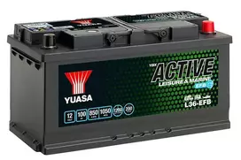 YUASA Leisure L36-EFB 100Ah 850A (EN) akumuliatorius