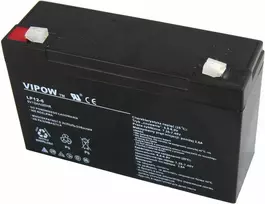 Akumuliatorius Vipow Gel Baterija 6V 12Ah VIPOW (BAT0201)