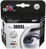 Kasetė rašaliniams spausdintuvams TB Print TBH-300XLCR (CC644EE), 3 spalvos