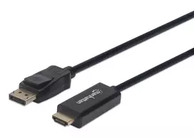 Manhattan 152662 vaizdo kabelio adapteris 1 m DisplayPort HDMI Juoda