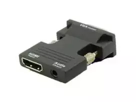 AV adapteris MicroConnect HDMI - D-Sub (VGA) + Jack 3,5 mm juodas (HDMIVGAAUDIOB)